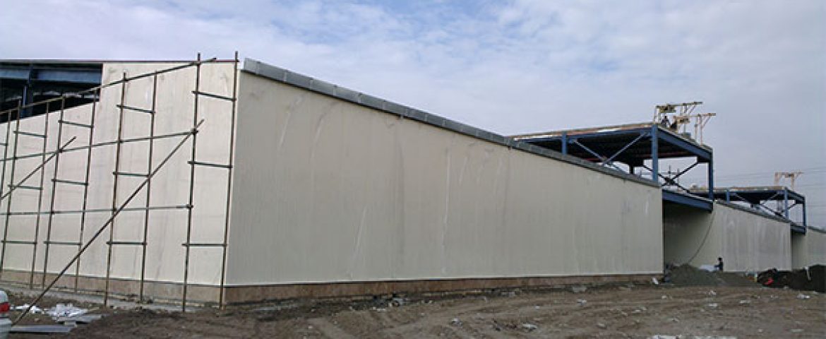 نمونه کار ساندویچ پانل دیواری